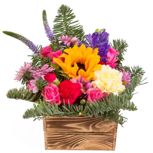 Ящик с цветами «Цветочная магия»
