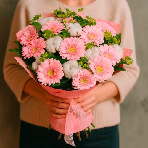 Букет из свежих цветов «Блеск весны»