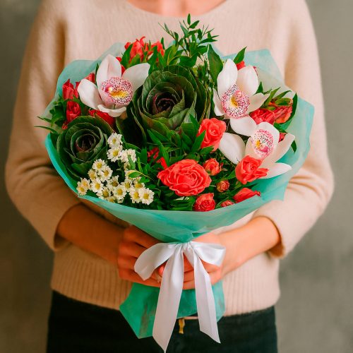 Букет из свежих цветов «Волшебство природы»