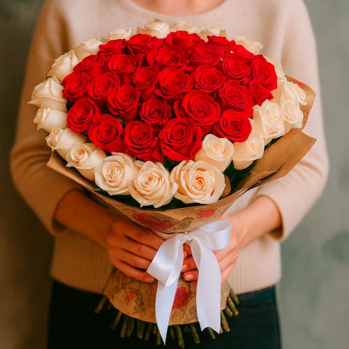 Букет сердце «Очарование»