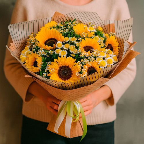 Букет цветов «Летнее Сияние»