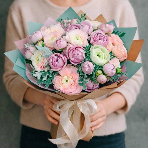 Флористический букет «Лиловый сон»