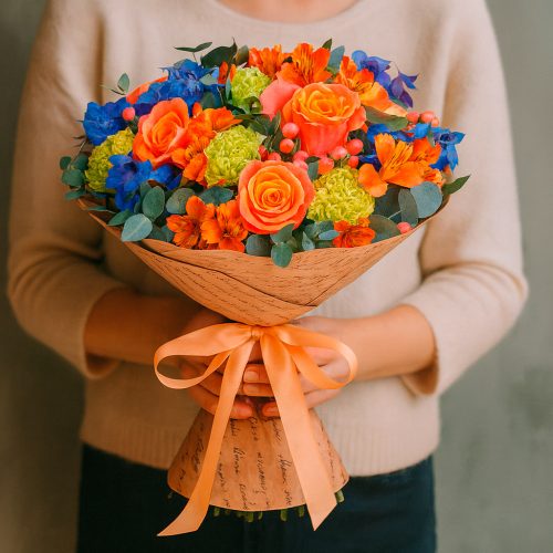 Флористический букет «Цветочная гармония»
