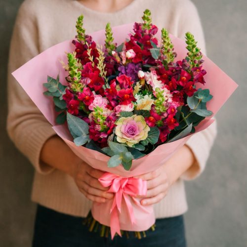 Цветочный букет «Огненный вихрь»