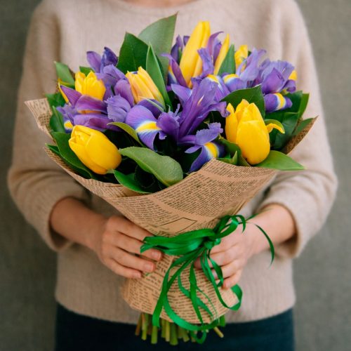 Цветочный букет «Весенний Дуэт»